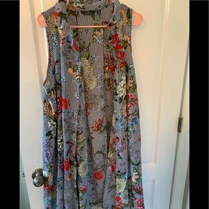 Mlle Gabrielle Multi-Color Knee-Length Vest